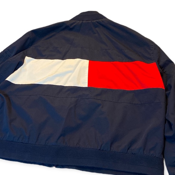 Tommy Hilfiger Fall/Spring Jacket, Navy, XL, small bleach stain on cuff, $50 - Picture 6 of 7